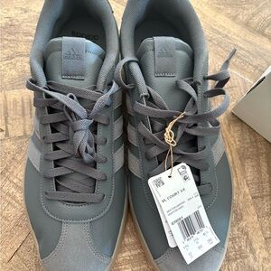 Adidas Men's Gray VL Court Sneakers